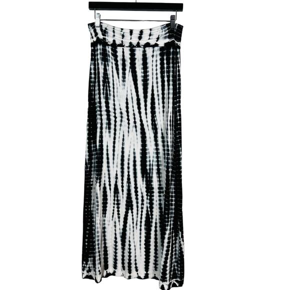 NEW! Design History Missy Maxi Skirt Onyx Combo Tie Dye - M - Picture 1 of 5